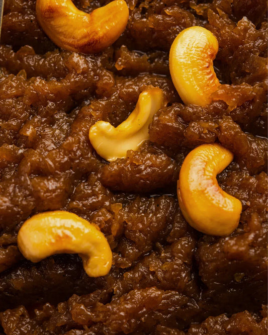 Buy Delicious, smooth-textured Tirunelveli halwa in closeup view