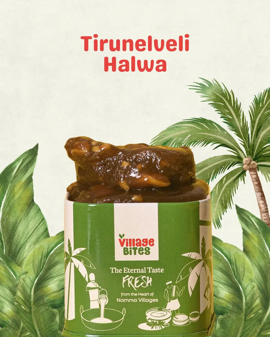 Tirunelveli halwa festive tin from The Village Bites – traditional South Indian sweet