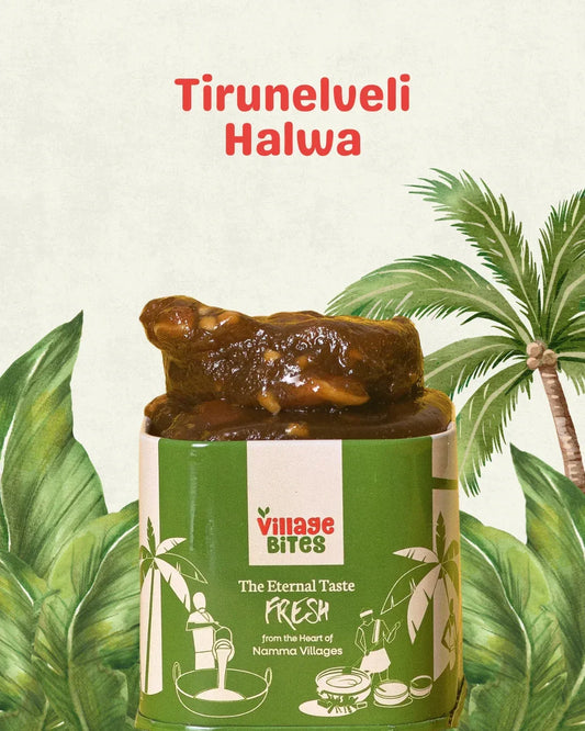 Tirunelveli halwa festive tin from The Village Bites – traditional South Indian sweet