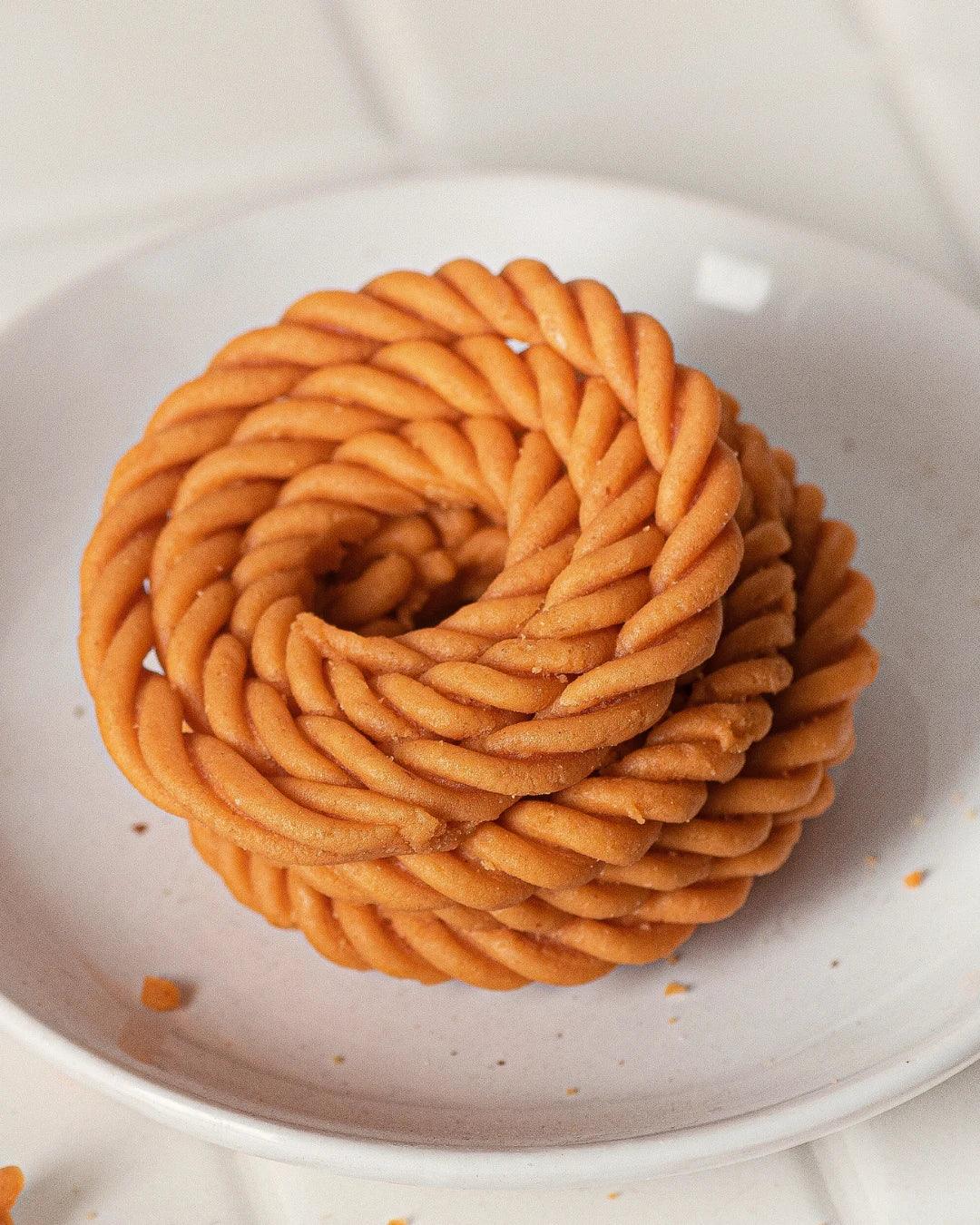 Crispy textured special murukku closeup – best murukku available online at The Village Bites