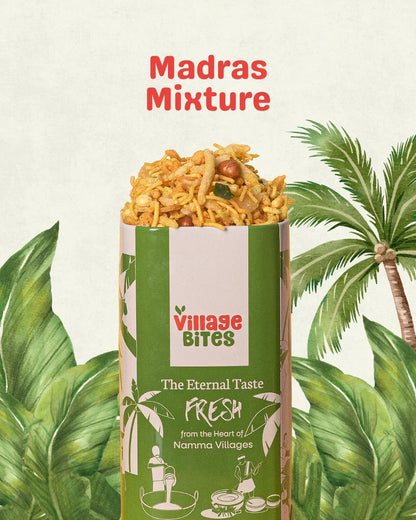 Madras mixtures festive tin – crunchy savoury snack, buy mixtures online