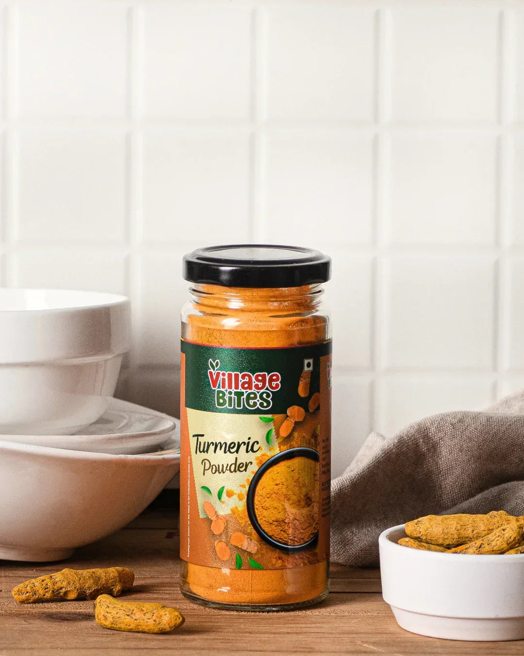 Buy Turmeric powder Online pack in The Village Bites box 