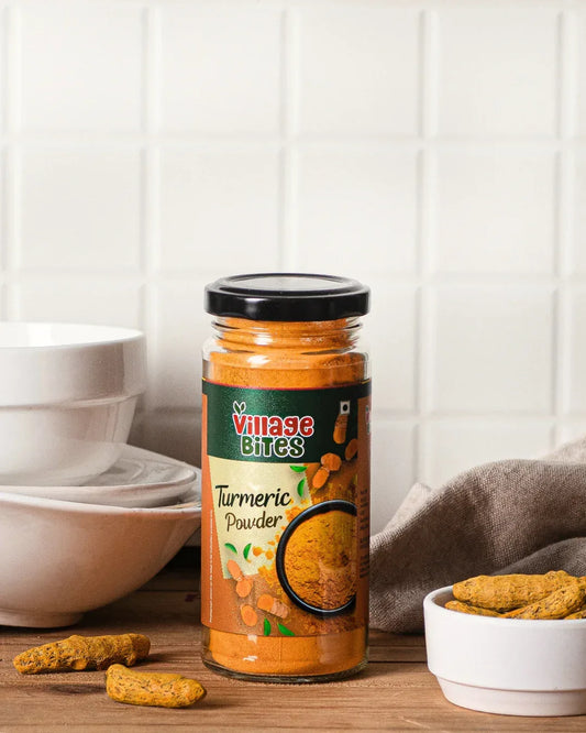 Buy Turmeric powder Online pack in The Village Bites box 