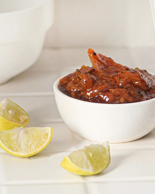 The Village Bites lemon chilli pickle – authentic lemon pickle online